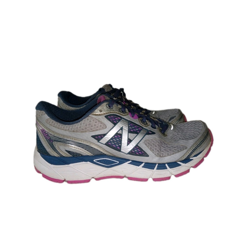 New Balance 840 v3 Running Shoes Womens 10 Silver Purple Athletic Gym Sneakers